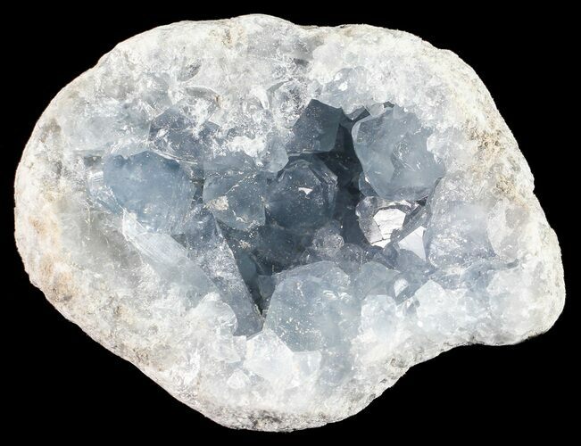 Sky Blue Celestine (Celestite) Crystal Cluster - Madagascar #54835